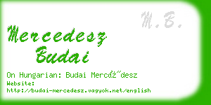 mercedesz budai business card